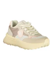 "Blauer Sneakers im Sale | Sneaker Blauer Kontrast Pink mit Wechselfußbett und Logo online kaufen"|Planet-Deluxe