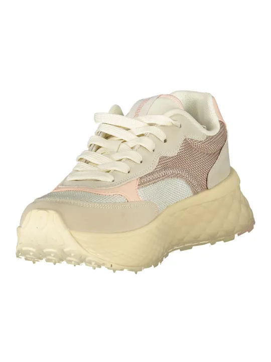 "Blauer Sneakers im Sale | Sneaker Blauer Kontrast Pink mit Wechselfußbett und Logo online kaufen"|Planet-Deluxe