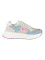 "Blauer Sneakers im Sale | Blauer Sneakers Weiß/Fuchsia mit Einlegesohle und Logo online kaufen"|Planet-Deluxe