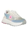 "Blauer Sneakers im Sale | Blauer Sneakers Weiß/Fuchsia mit Einlegesohle und Logo online kaufen"|Planet-Deluxe