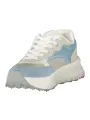 "Blauer Sneakers im Sale | Blauer Sneakers Weiß/Fuchsia mit Einlegesohle und Logo online kaufen"|Planet-Deluxe