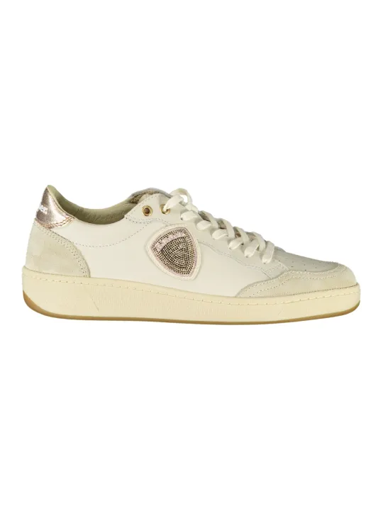 "Blauer Sneakers im Sale | Bronze Detail Sportschuh mit Schnürsenkel und Einlegesohle online kaufen"|Planet-Deluxe