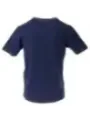 Graues Baumwoll-T-Shirt mit roten Akzenten
