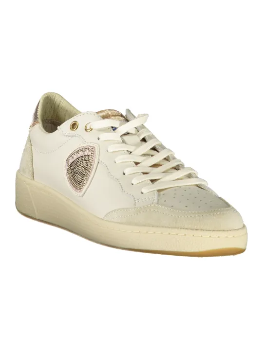 "Blauer Sneakers im Sale | Bronze Detail Sportschuh mit Schnürsenkel und Einlegesohle online kaufen"|Planet-Deluxe