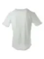 Weißes T-Shirt mit rosa Nähten