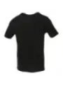 Schwarzes Baumwoll-T-Shirt lässiger Schnitt