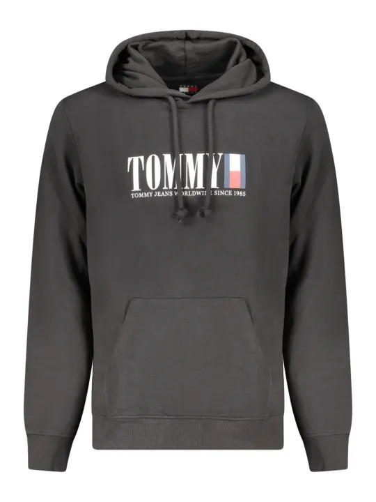 "Tommy Hilfiger Sweatshirts im Sale | Regenerativer Kapuzenpullover mit Tasche und Print online kaufen"|Planet-Deluxe