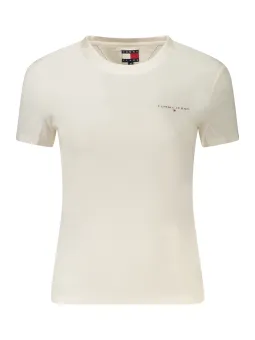 Tommy Hilfiger Bio Baumwolle Logo T-Shirt Rundhals Print