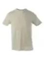 Beiges Kurzarm-T-Shirt aus Baumwolle