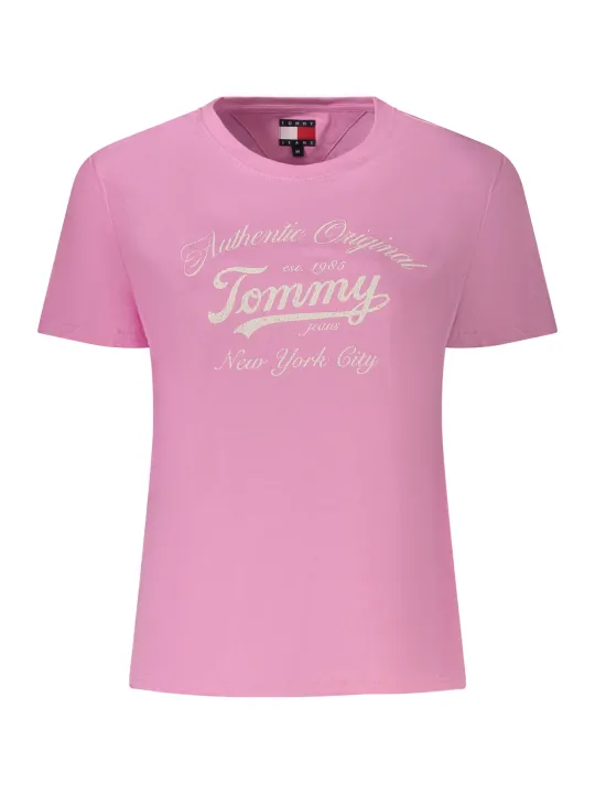 "Tommy Hilfiger T-Shirts im Sale | Tommy Hilfiger Logo Print T-Shirt mit Recycelter Viskose online kaufen"|Planet-Deluxe