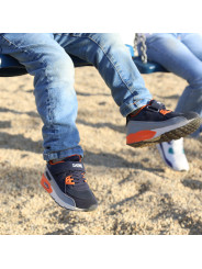 Navy orange Kinder Sneaker Schuhe