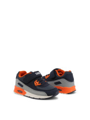 Marineorange Kleinkind-Sneaker mit Klettverschluss