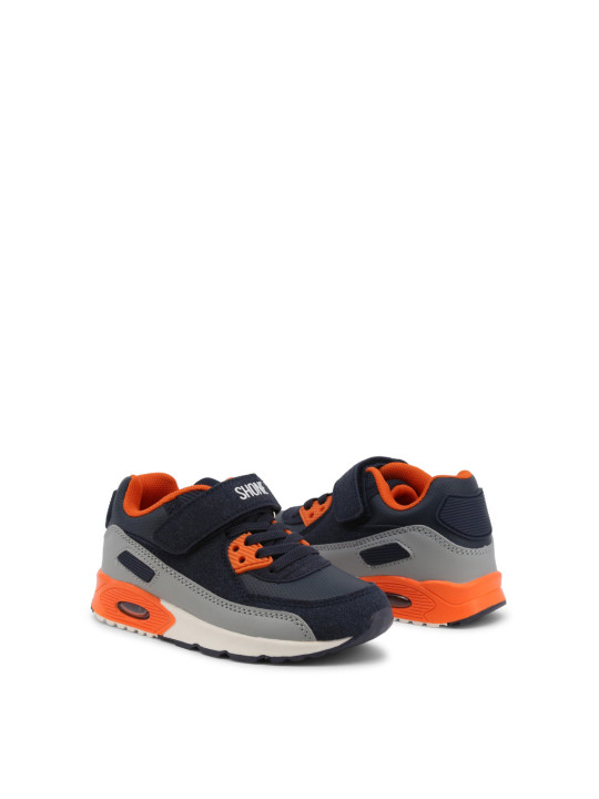 Marineorange Kleinkind-Sneaker mit Klettverschluss
