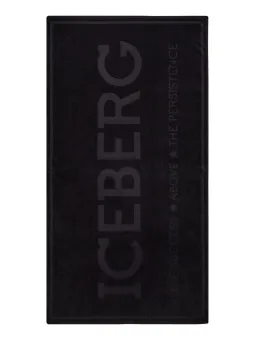 "ICEBERG Herren-Strandtuch Schwarz – Stilvoll & Funktional"