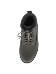 Dunkler grauer Leder-Stiefel Carrera