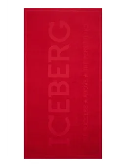 "ICEBERG Rotes Strandtuch für Herren – Stilvoll am Strand"