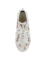 Weiße Enrico Coveri Sneaker mit Blumen