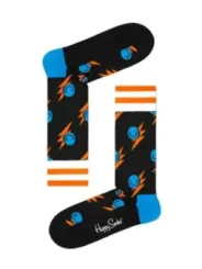 Schwarze Socken mit blauem Blitz