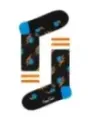 Schwarze Socken mit blauem Blitz