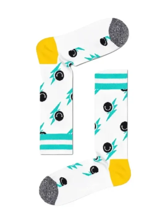 Bunte Happy Socken mit Smileys