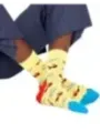Gelbe Socken mit Smiley-Gesicht