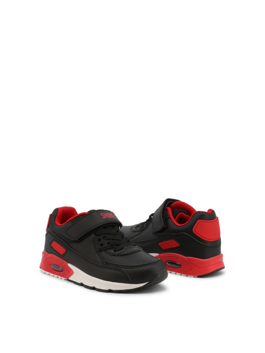 Schwarze rote Shone Sneakers Detail