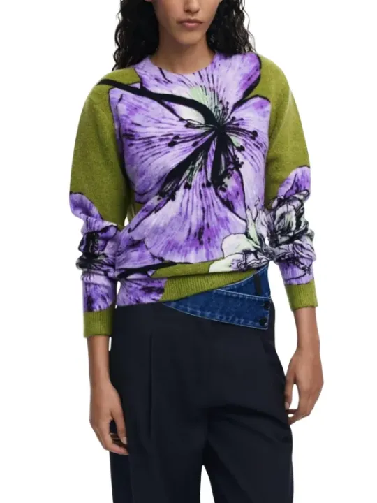 Bunter Desigual Damenpullover - Stilvoll & Bequem