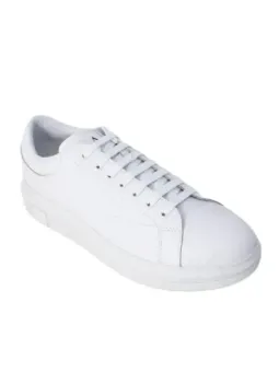 Weiße Armani Exchange Leder Sneaker