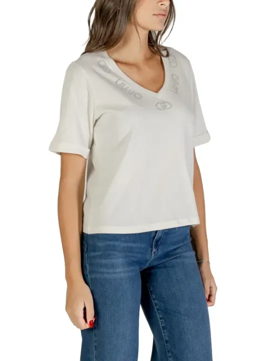 "Liu Jo Damen Basic T-Shirt 490276 – Stilvoll & Zeitlos"