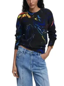 Desigual Damen Pullover 490055 – Stilvoll & Einzigartig