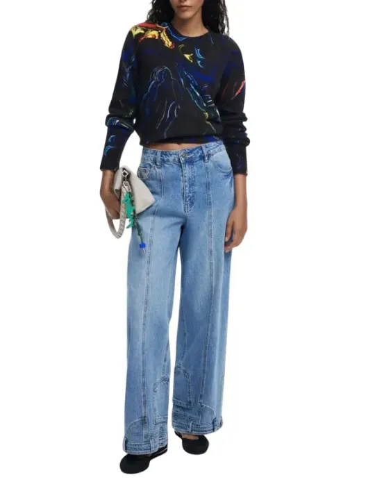 Desigual Damen Pullover 490055 – Stilvoll & Einzigartig
