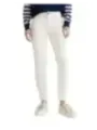 Weiße Skinny Jeans mit hohem Bund