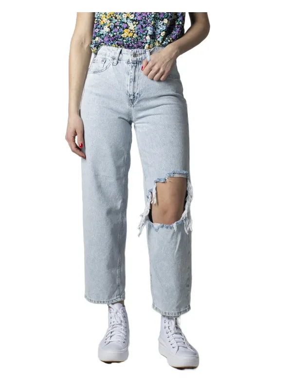 Helle Jeans mit geradem Bein Helle Jeans mit geradem Bein