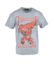 Dsquared Clown Grafik Baumwoll T-Shirt