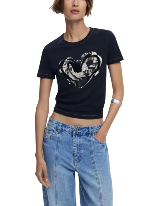 Desigual T-Shirt Donna 490072 - Stilvoll & Einzigartig