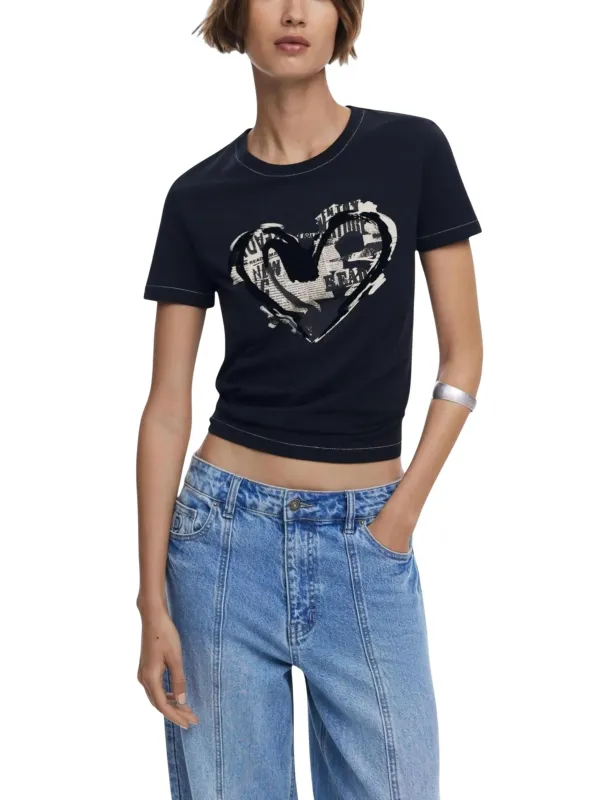 Desigual T-Shirt Donna 490072 - Stilvoll & Einzigartig