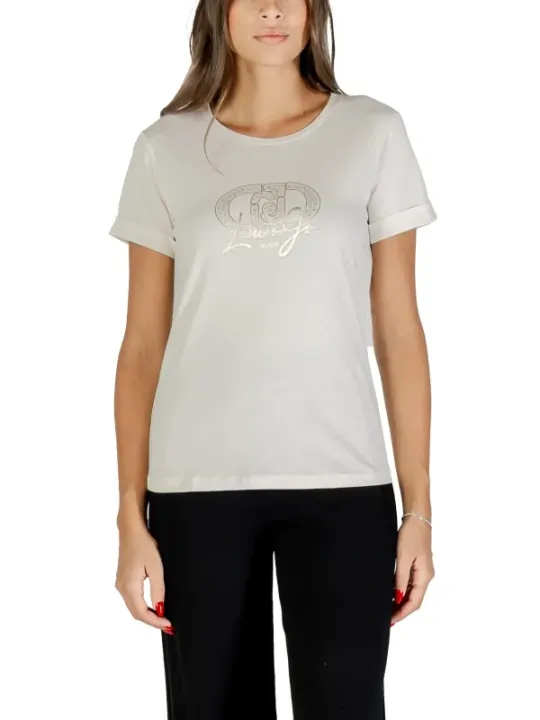 Liu Jo Damen Basic T-Shirt - Stilvoll & Vielseitig