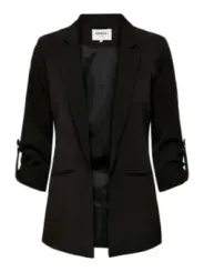 Schwarzer Blazer mit dekorativen Details