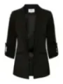 Schwarzer Blazer mit dekorativen Details