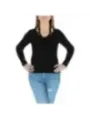 Schwarzes Pinko Wolljersey Langarmshirt