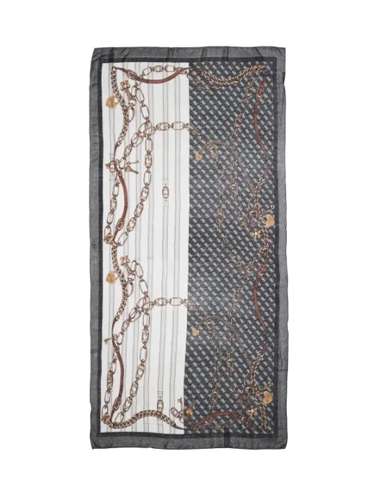 "Eleganter Guess Damen Schal – Stilvoller Halstuch-Look"