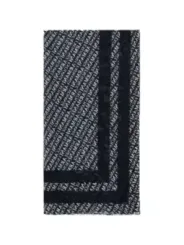 Schwarzer Armani Exchange Schal mit Muster