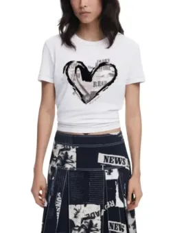 "Desigual T-Shirt Donna 490071 – Stilvoll & Einzigartig"