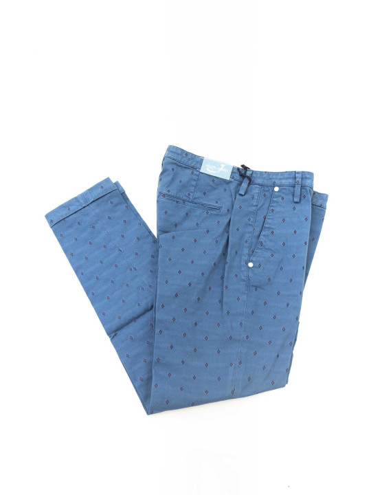 Blau gemusterte Jacob Cohen Jeans