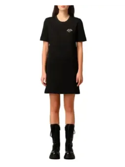 Love Moschino graues Logo Kleid