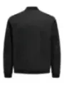 Schwarze Nylonjacke mit Reißverschluss