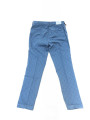 Blaue Hosen mit Diamantmuster