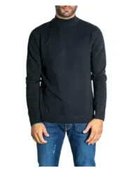 Jack & Jones schwarzer Rippstrick Pullover