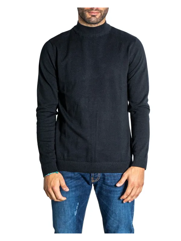 Jack & Jones schwarzer Rippstrick Pullover Jack & Jones schwarzer Rippstrick Pullover