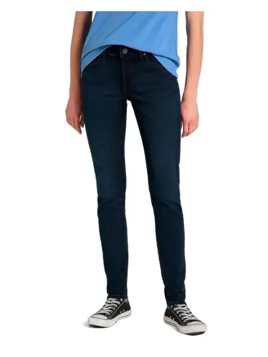 Dunkle Lee Jeans schmal zulaufend